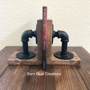 Rustic Industrial Book Ends